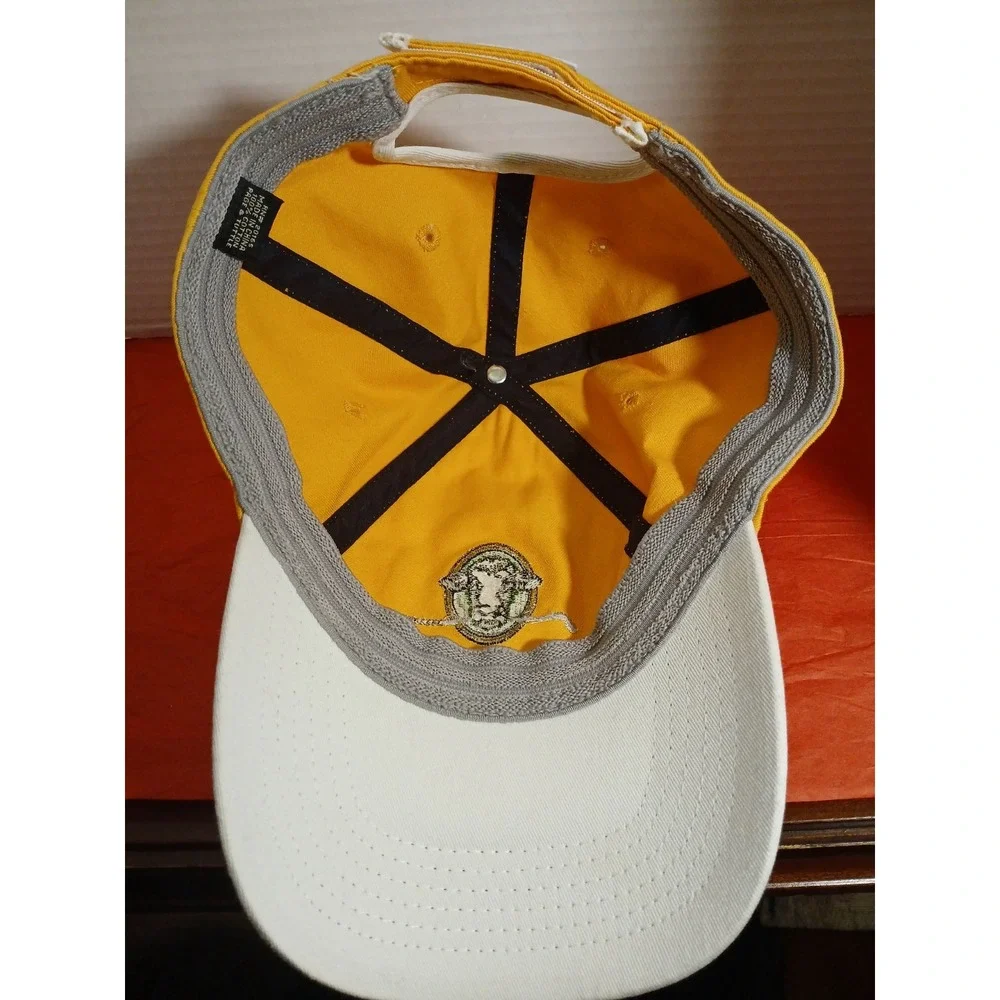 PAGE & TUTTLE Golf Hat  RN#20165 Orange  Adjustable Strap‎ 100% Cotton